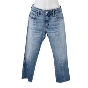 Fred by Fred Segal Light Wash Cut Capri Raw Hem Jeans 26 W6006-CC